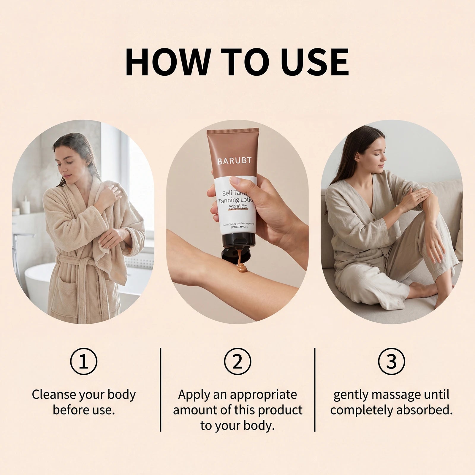Barubt Self Tanner Tanning Lotion